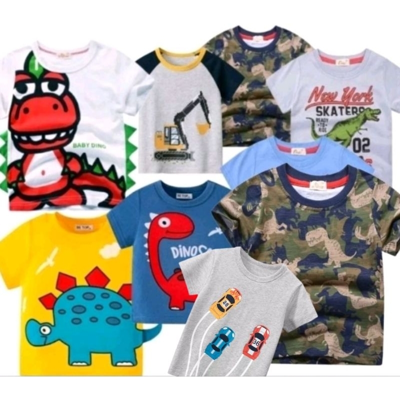 เสื้อยืดเด็กผ้าคอตตอทนิ่มใส่สบาย