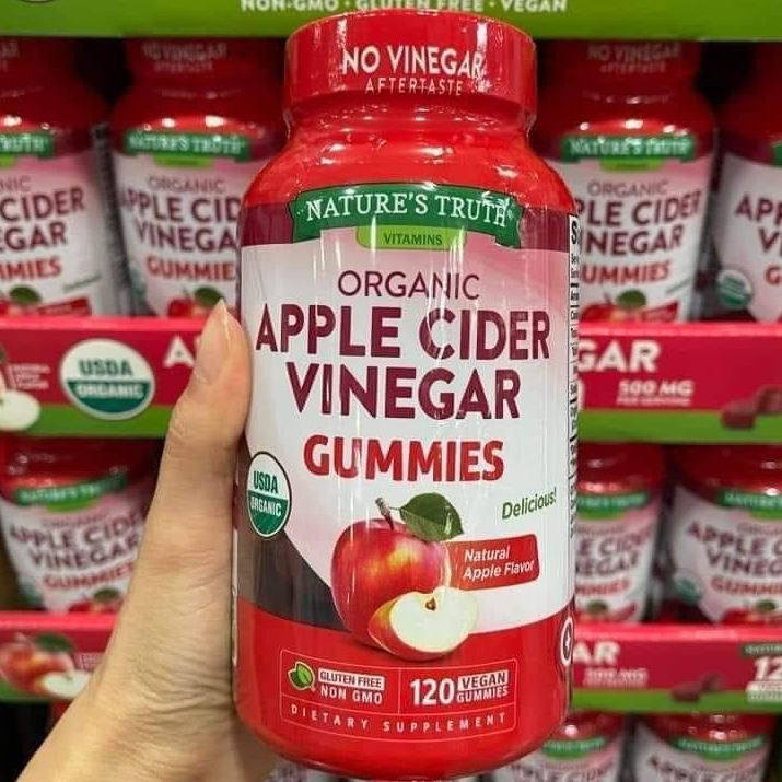 พร้อมส่งแอปเปิ้ลไซเดอร์ (Exp.2025) Nature's Truth Apple Cider Vinegar ACV 120 Vegan Gummiesของเเท้