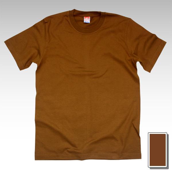 เสื้อยืด คอกลม No problem สีน้ำตาล