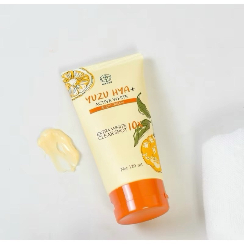 ครีมเจลมิวซุ ใช้ทาผิวกาย สูตรกลางคืน หัวเชื้อญี่ปุ่น Yuzu Hya 120ml.