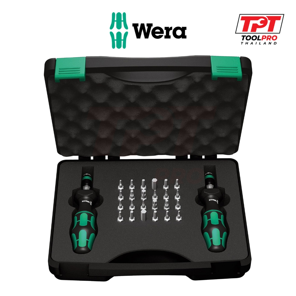 Wera ชุดไขควงขันทอร์ค Torque Screwdriver Set, 0.3-3.0Nm, 7440-41 (05074738001)