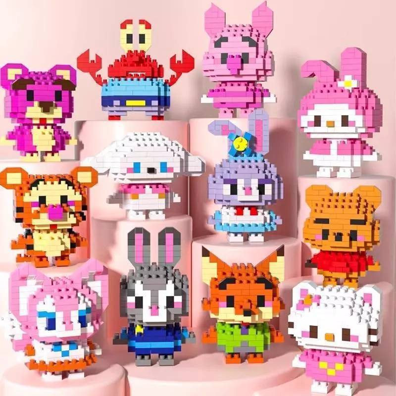 บล็อกตัวต่อ ของเล่น ของเลานเสริมพัฒนา ของเล่นตัวต่อ BRICKS MAKE A WISE LIFE ขนาดเล็ก 3D ของเล่นสำหรับเด็ก