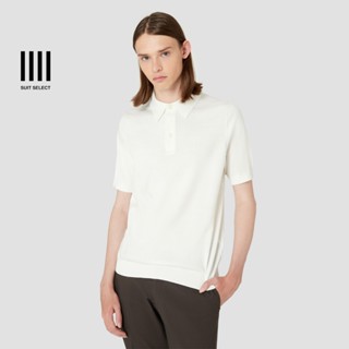 SUIT SELECT RBC POLO (White) เสื้อโปโลสีขาว Cotton 100%