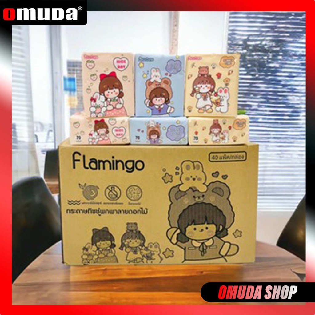 OMUDA_SHOP สินค้าใหม่! กระดาษทิชชู่ (1ลังมี40ห่อ) 1 ห่อมี210 แผ่น ไม่เป็นขุย ราคาถูก-5