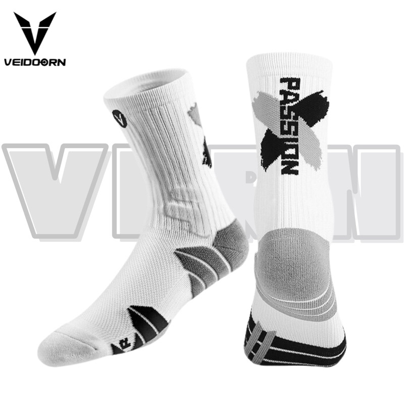 ถุงเท้าบาส veidoorn สะบายอากาศได้ดี ถุงเท้ากีฬา ถุงเท้าออกกำลังกาย