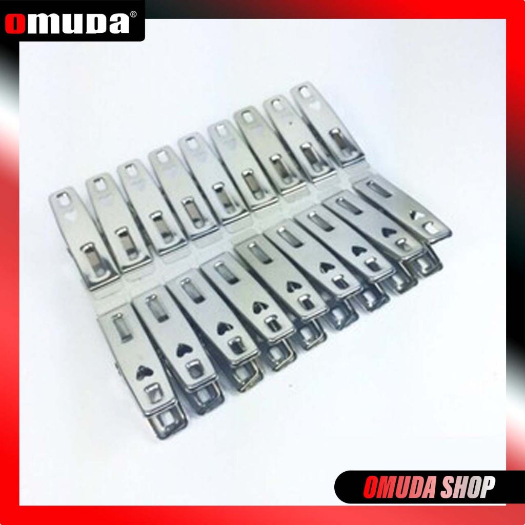 OMUDA_SHOP กิ๊บหนีบผ้าสแตนเลส 20ตัว/แพ็ค