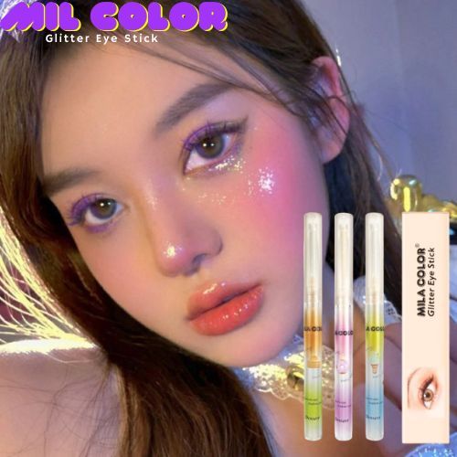 No.XH.049 MILA COLOR Glitter Eye Stick อายแชโดว์แบบแท่ง กลิตเตอร์แต่งตา กลิตเตอร์พกพา เนื้อเนียนนุ่ม เงาฉ่ำ ติดทนนาน