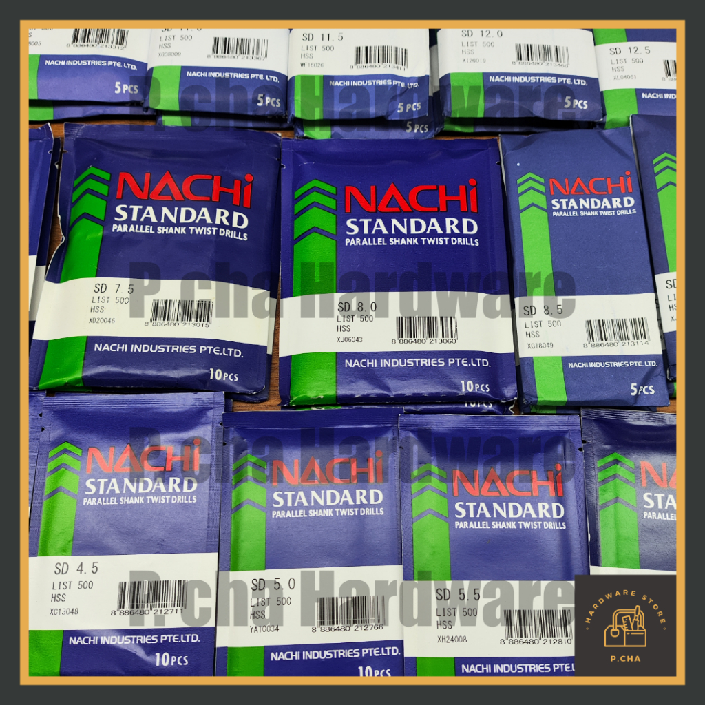 ดอกสว่านเจาะเหล็ก สแตนเลส NACHI 12.0 มิล L500 (ราคาต่อ 1 ดอก) - รูปที่ 2