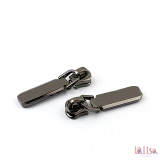 ซิปเสริมกระเป๋า ตัวดึงหัวซิป ตัวดึงซิปฟันโลหะเบอร์5 โลหะผสม metal zipper head (E-2-D,XY-C#5)
