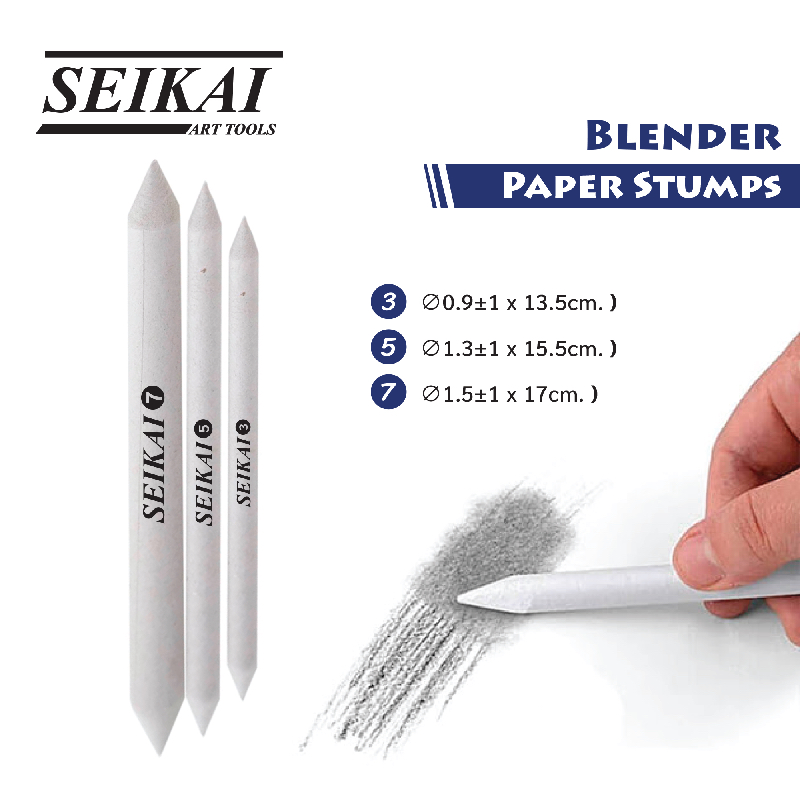 Seikai Paper Stumps SE11249 I เยื่อกระดาษอัดแข็งทรงดินสอสำหรับเกลี่ยสี