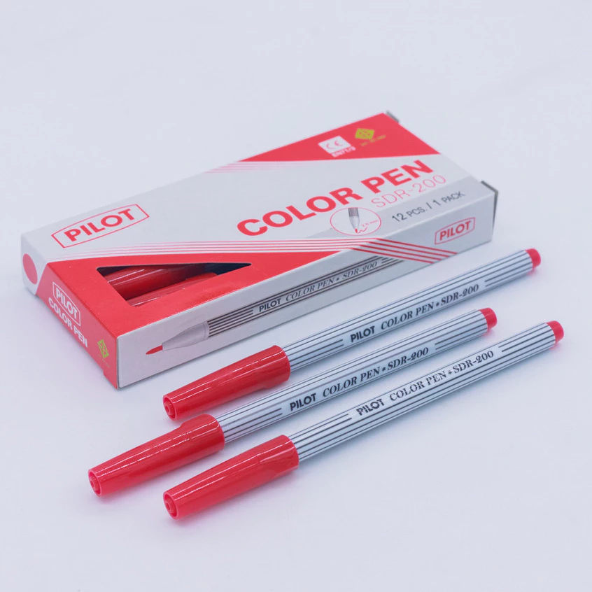 (1ชิ้น) ปากกาเมจิกไพล็อต PILOT ปากกาเมจิกหัวแหลม ปากกาเคมีรุ่น SDR-200