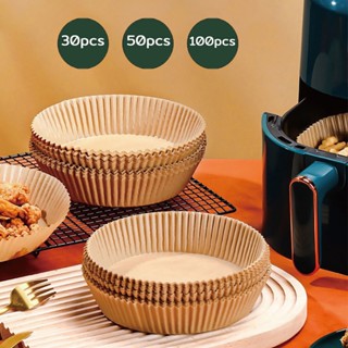 กระดาษรองหม้อทอด (แพ็ค 30/50/100ชิ้น) กระดาษรองอบ แผ่นกระดาษ…