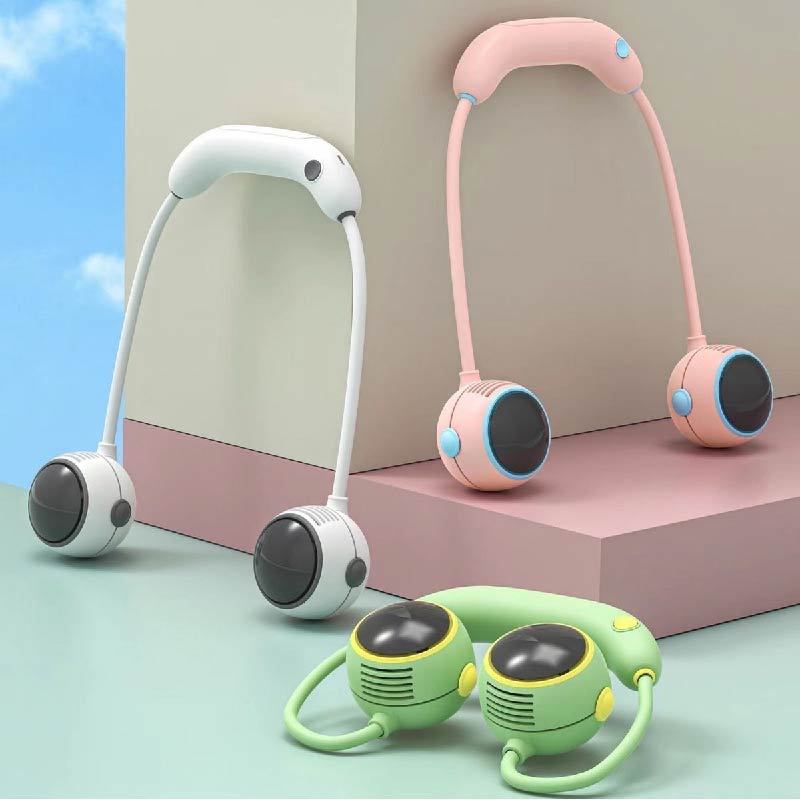 พัดลมคล้องคอ รุ่น MLS-6117  แบบคล้องคอ ไร้ใบพัด ขนาดเล็ก เสียงเงียบ พกพาง่าย หัวนักบิน