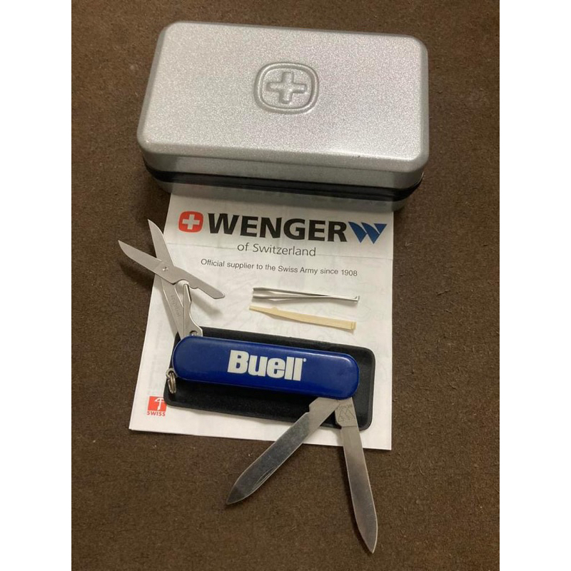 มีดพับสวิสทำให้มอเตอร์ไซด์ Buell Vintage Folding Swiss Army Knife Wenger Buell American Motorcycles