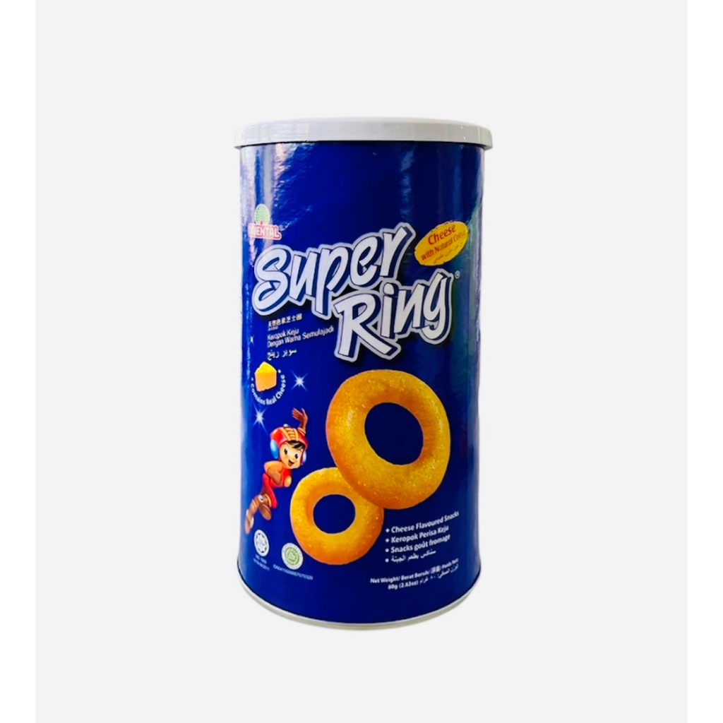 Super Ring Cheese Balls ซุปเปอร์ริง ริงชีส ชีสบอล แบบกระป๋อง 80 กรัม