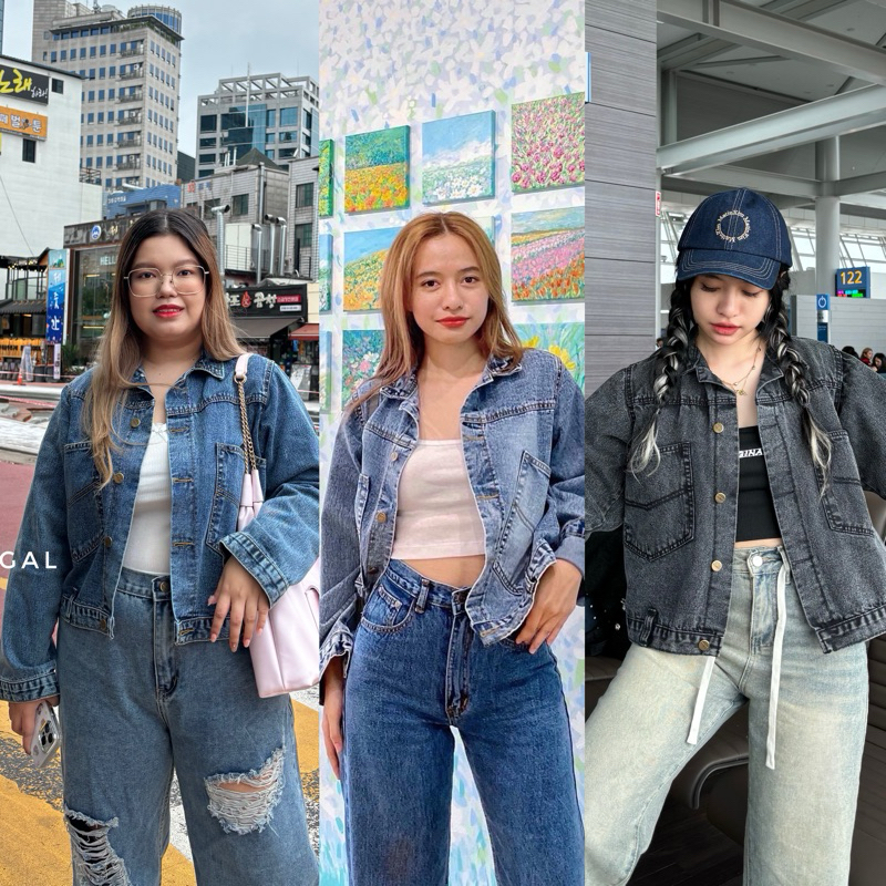 สาวอวบใส่ได้อกได้ถึง 40" Happygal (Jacket jeans01 เสื้อเจกเกตยีนส์)