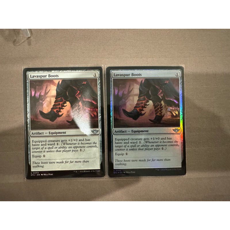 MTG Outlaws of Thunder Junction: Lavaspur Boots