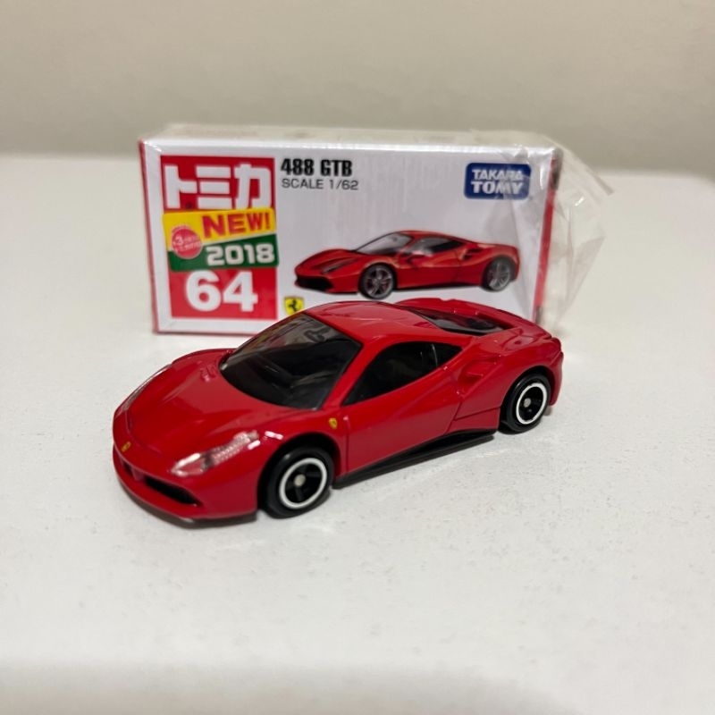 Tomica No.64 Ferrari 488GTB 1/64