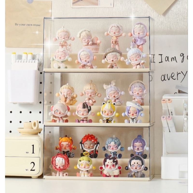 กล่องอะคริลิคค กล่องโมเดล กล่องใส่art toy กันฝุ่น ตู้โชว์ตุ๊กตา
