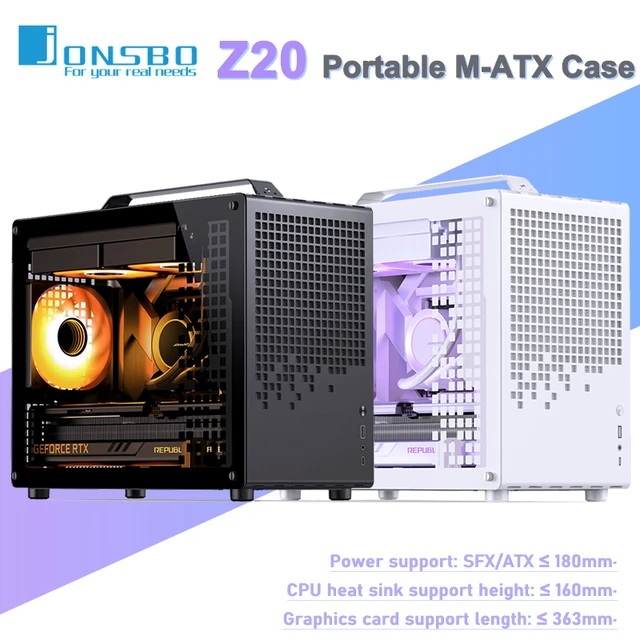 CASE (เคสมินิ) JONSBO Z20 Black Micro-ATX Mini Tower PC Case