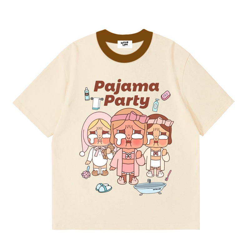 NEW‼️เสื้อยืดOversize(QottonLand)CRYชุดนอน