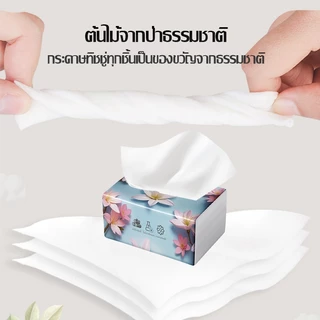 กระดาษทิชชู่ กระดาษเช็ดหน้า(1 ลังมี 40 ห่อ) 1 ห่อมี 210 แผ่น ไร้ฝุ่น กระดาษเช็ดหน้า ไม่เป็นขุย ไม่ยุ่ยง่ายราคาถูก-178