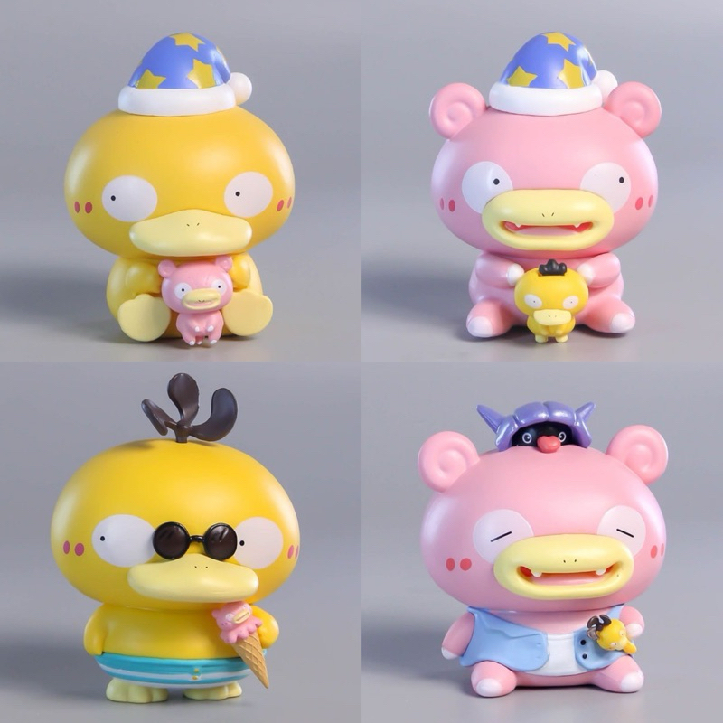 โมเดล Pokemon - Beach & Sleep - Psyduck & Slowpoke