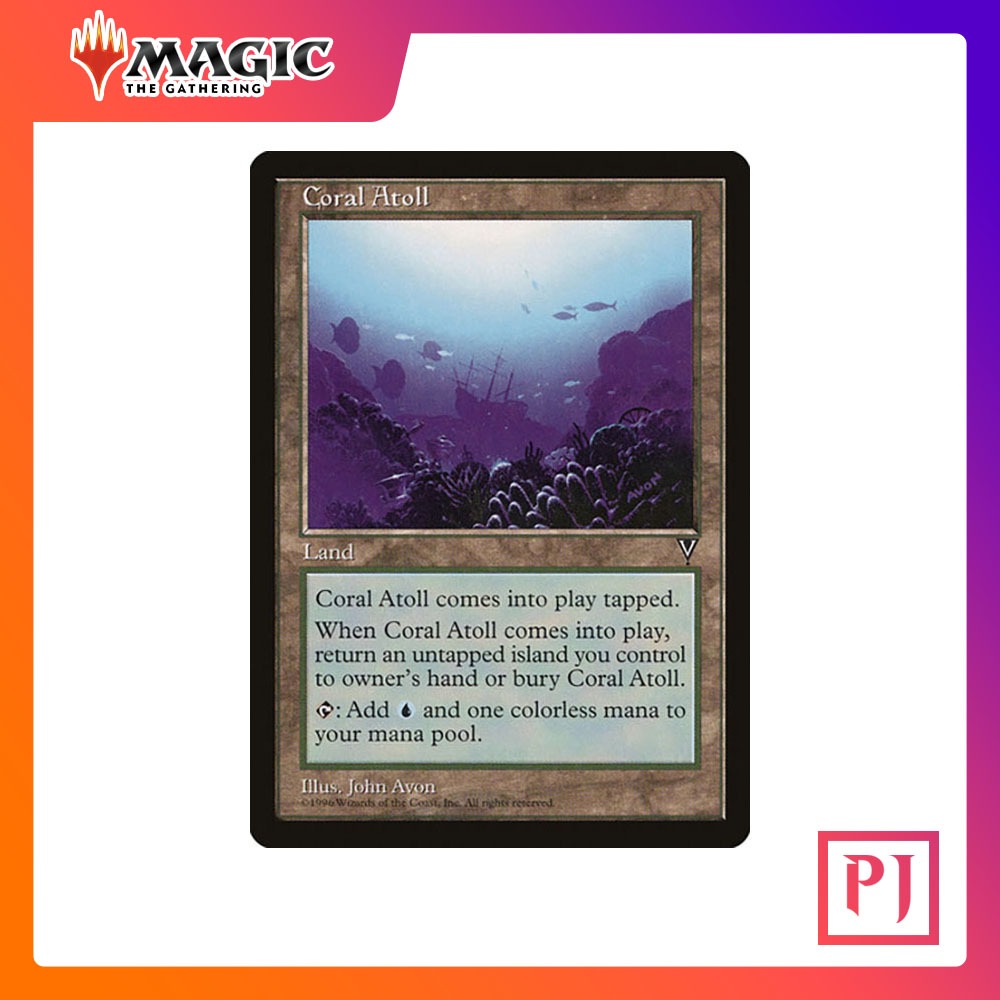[MTG] Coral Atoll [VIS] [LAND] [COMMON] [NORMAL] [ENG] (การ์ดเมจิค / Magic the Gathering)