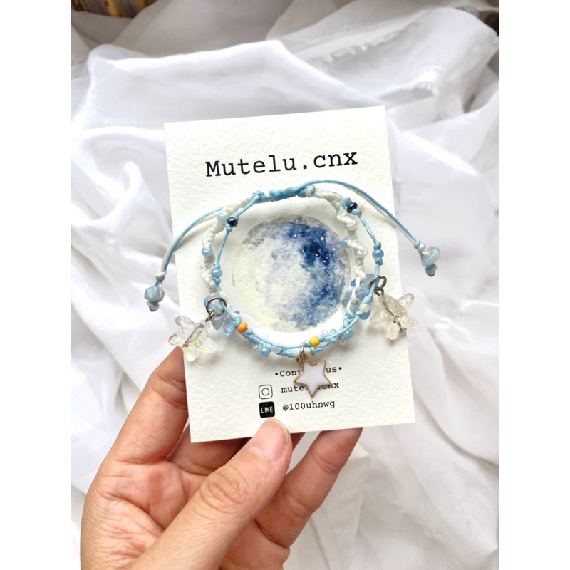 กำไลข้อมือเชือกเทียน handmade (Feeling)