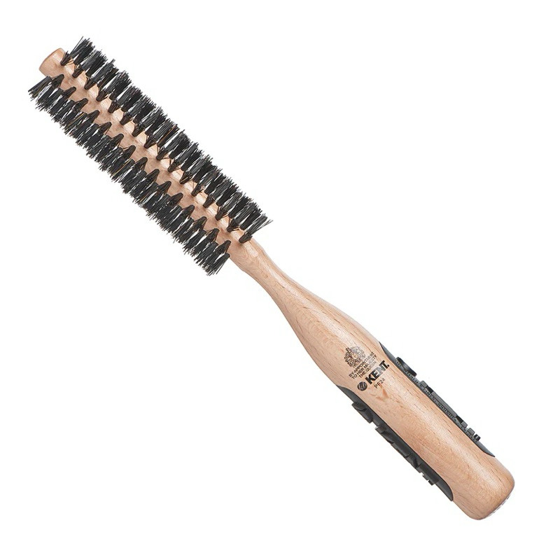 แปรงหวีผม  KENT BRUSHES รุ่น PF24 แปรงม้วนกลม ขนาด (33mm) ด้ามไม้ จากอังกฤษ