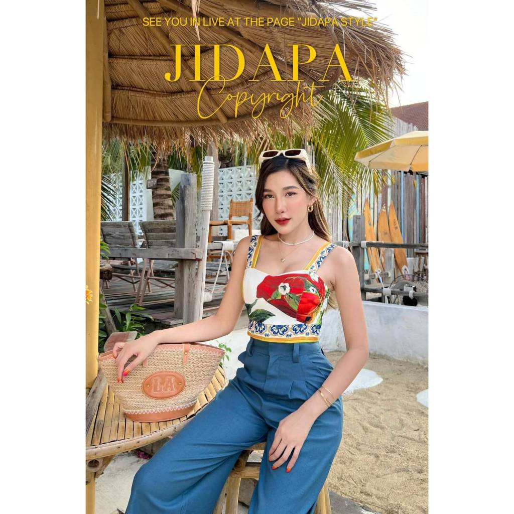 ป้าย Jidapa ชุดเซตทรงสวยสีสวยมาก ไซส์ S มือ1ป้ายห้อย