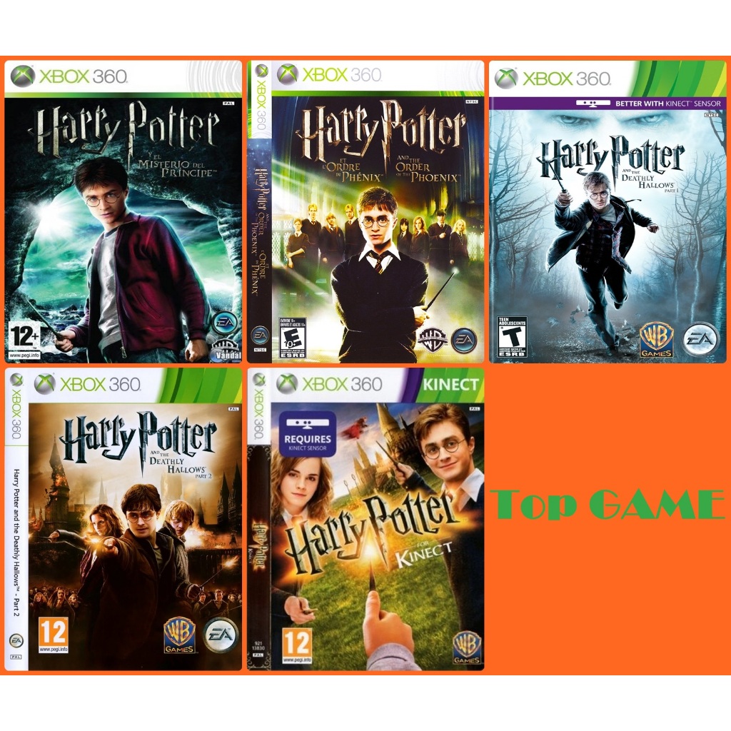 Harry Potter  ALL  แฮรี่พอตเตอร์ แผ่นเกม Xbox360 สำหลับเครื่องแปลง LT 2.0 3.0 RGH