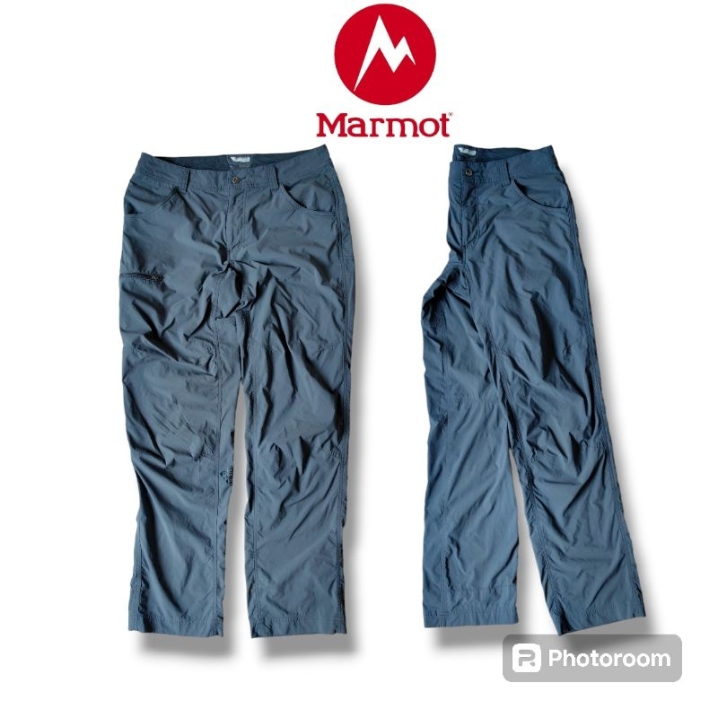 กางเกงผ้าแห้งไว Marmot สีเทา เอว 34