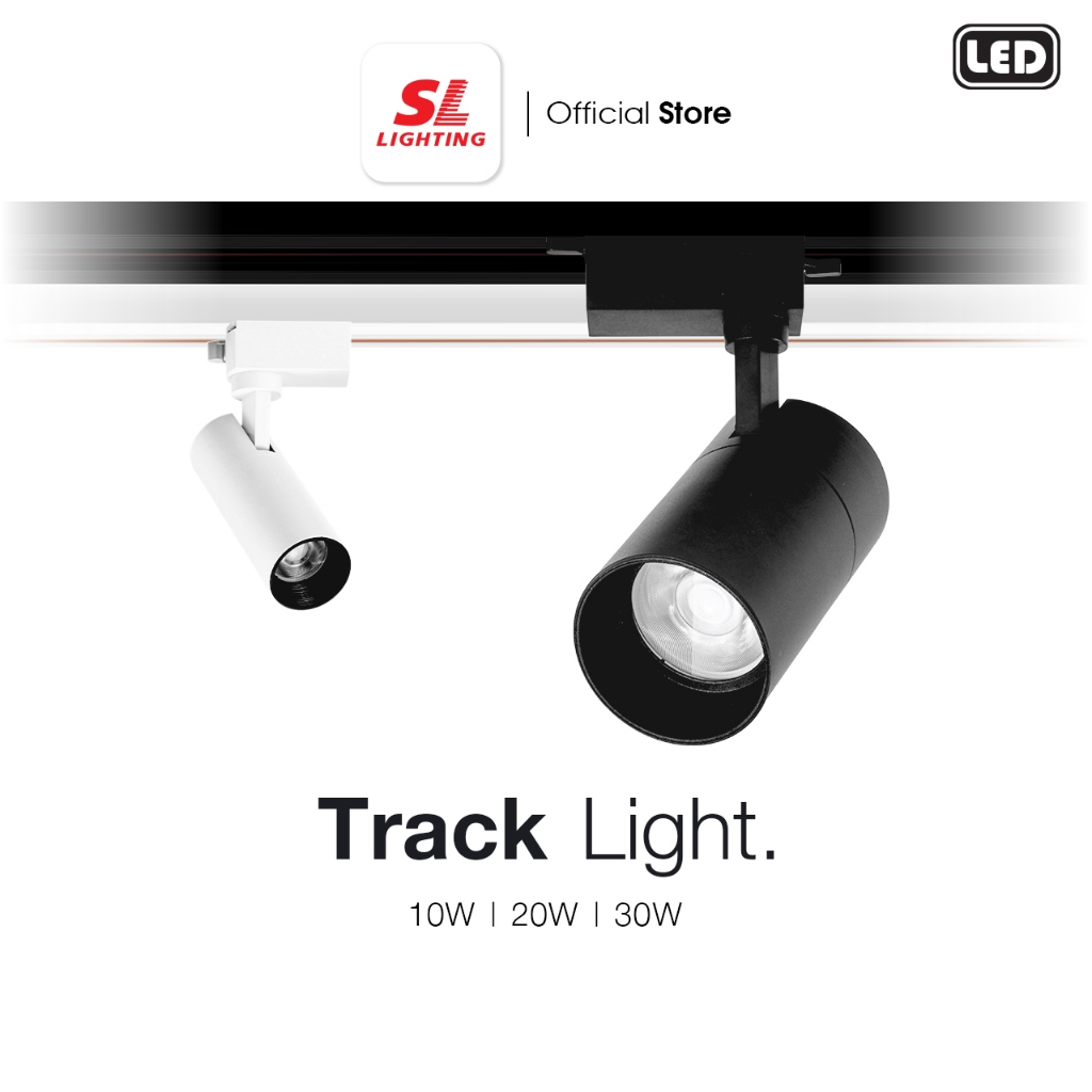 SL LIGHTING | LED Track Light โคมไฟสปอร์ตไลท์ โคมไฟส่องรูปภาพส่องผนังกำแพง แอลอีดี แบบเข้าราง รุ่น S