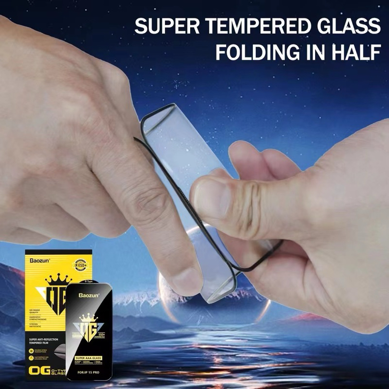 🔥OG HD / ติดง่าย 🔥 Hot 🔥ฟิล์มกระจก ใส เต็มจอ For iPhone นิรภัย OG 17 Pro Max/16E/15 14 13 12 11 XR Xs 7 Plus/8/6S/SE - รูปที่ 7