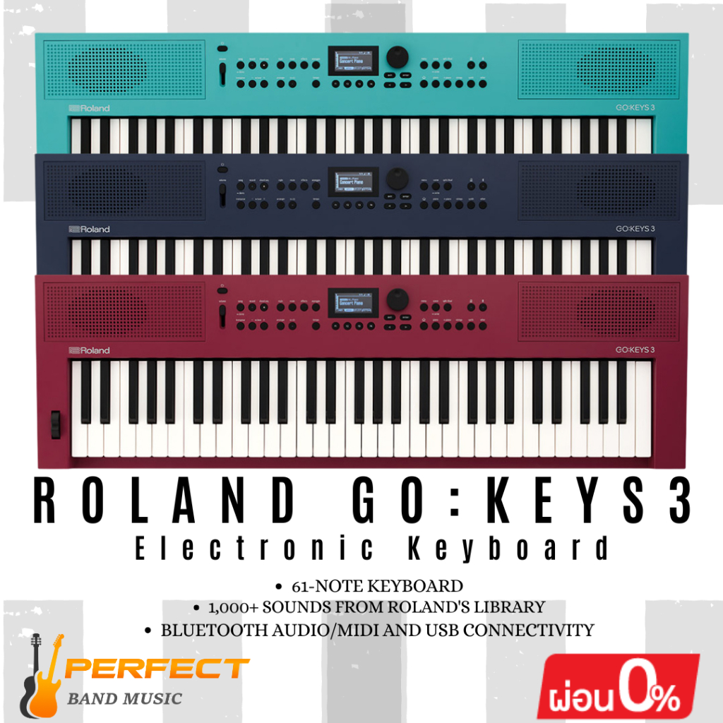 คีย์บอร์ดไฟฟ้า Electronic Keyboard Roland รุ่น GO : KEYS 3