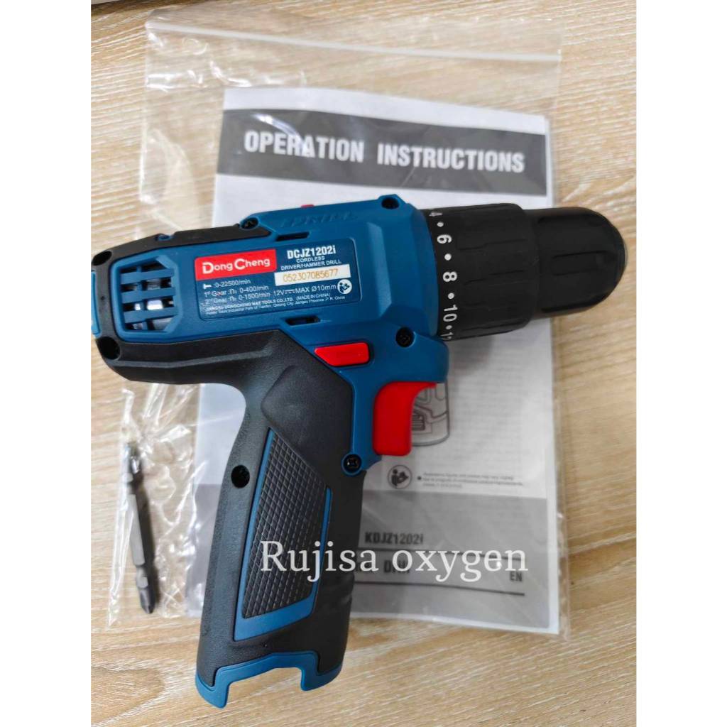 DCดีจริง(Dongcheng) DCJZ1202I (ตัวเปล่า )สว่านกระแทกไร้สาย12V (ใช้กับแบต และ ที่ชาร์จ DCJZ1202E ได้)