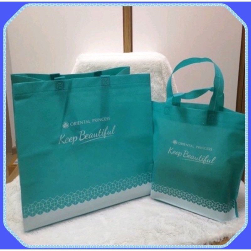 ถุงผ้า สปันบอน oriental princess โอเรียนทัลพริ้นเซส ลดโลกร้อน