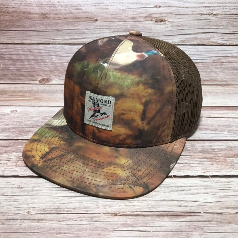 หมวก Diamond Supply Co. Woodland Trucker Cap Brown