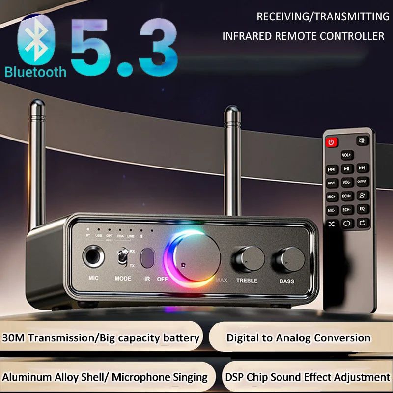 เครื่องรับสัญญาณบลูทูธ V5.3+DSP รุ่นM18