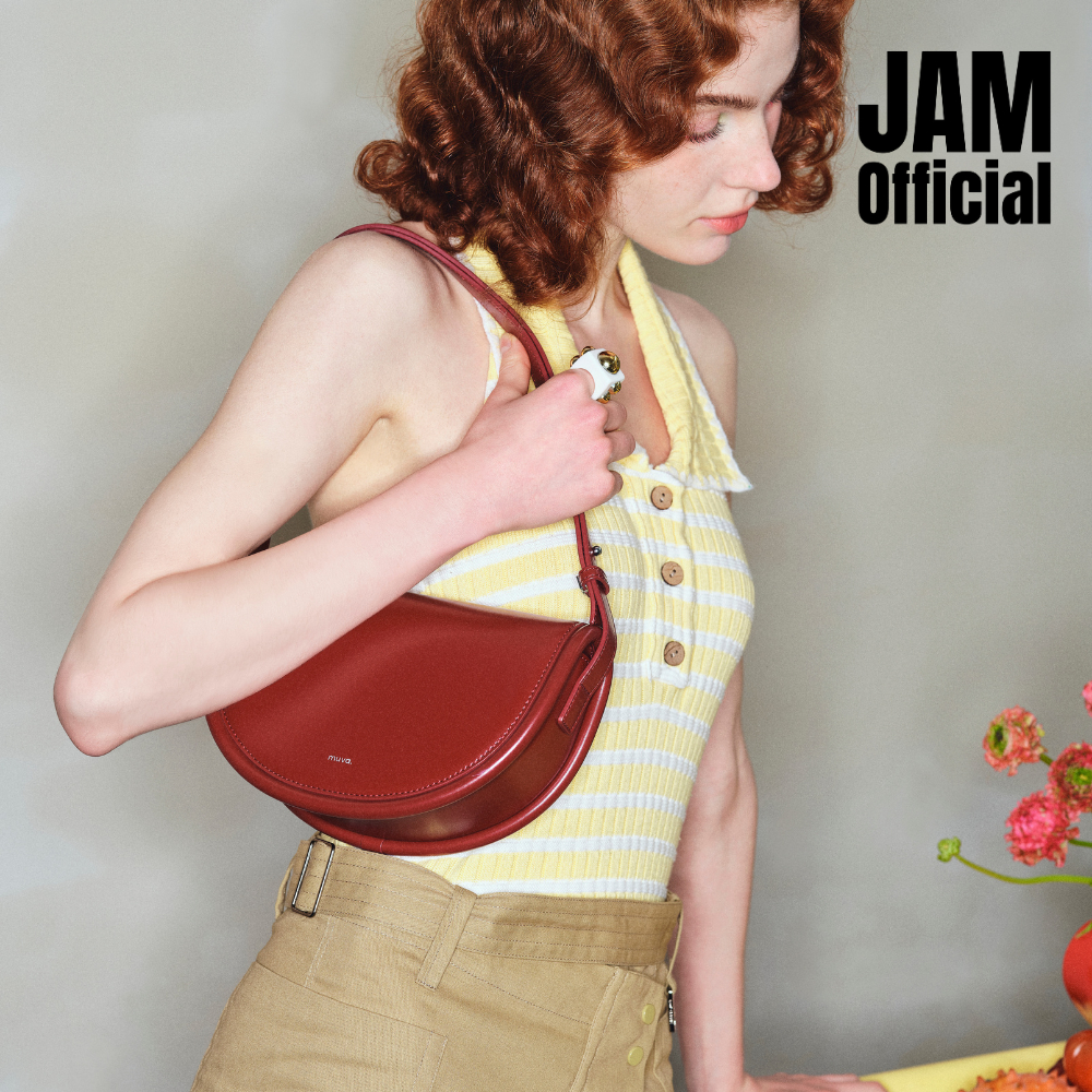 JAM | MUVA - Half Moon - กระเป๋าสะพายข้าง หนังวัว ทรงอานม้า ปรับเป็นครอสบอดี้ได้
