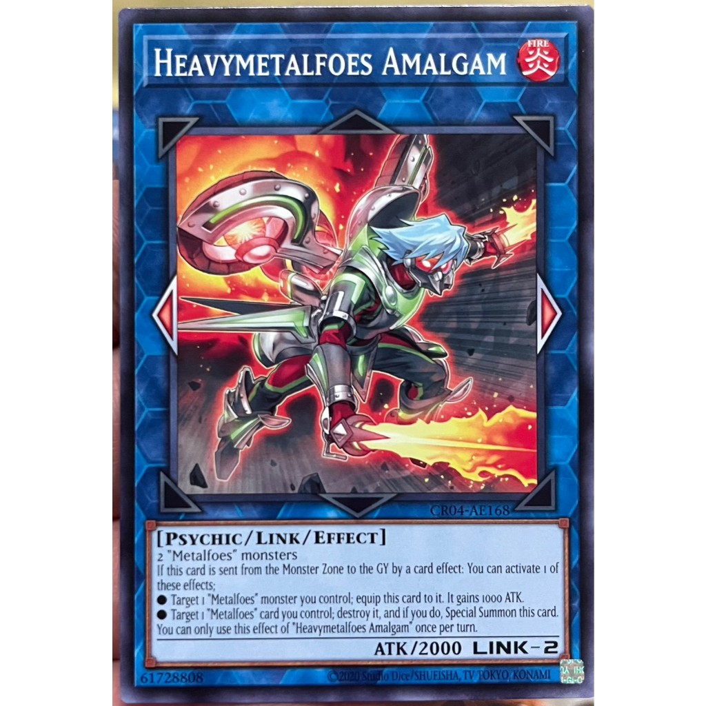 Yugioh Asia-Eng [CR04-AE168] Heavymetalfoes Amalgam (Common) การ์ดยูกิแท้ถูกลิขสิทธิ์