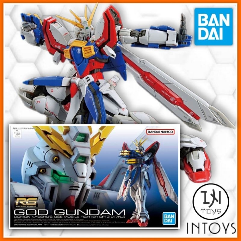 BANDAI - (RG) 1/144 BURNING GUNDAM / GOD GUNDAM ( Gunpla​/Gundam Model Kits )