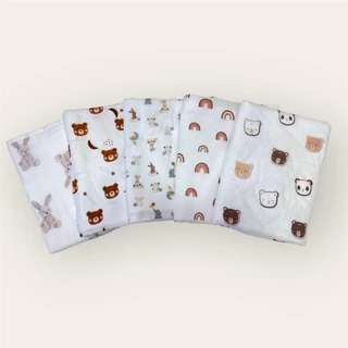 ผ้าเช็ดตัว ผ้าขนหนู ลายการ์ตูน ผ้าเช็ดตัวเยื่อไผ่ ขนาด 60x120 ซม นุ่มสบาย