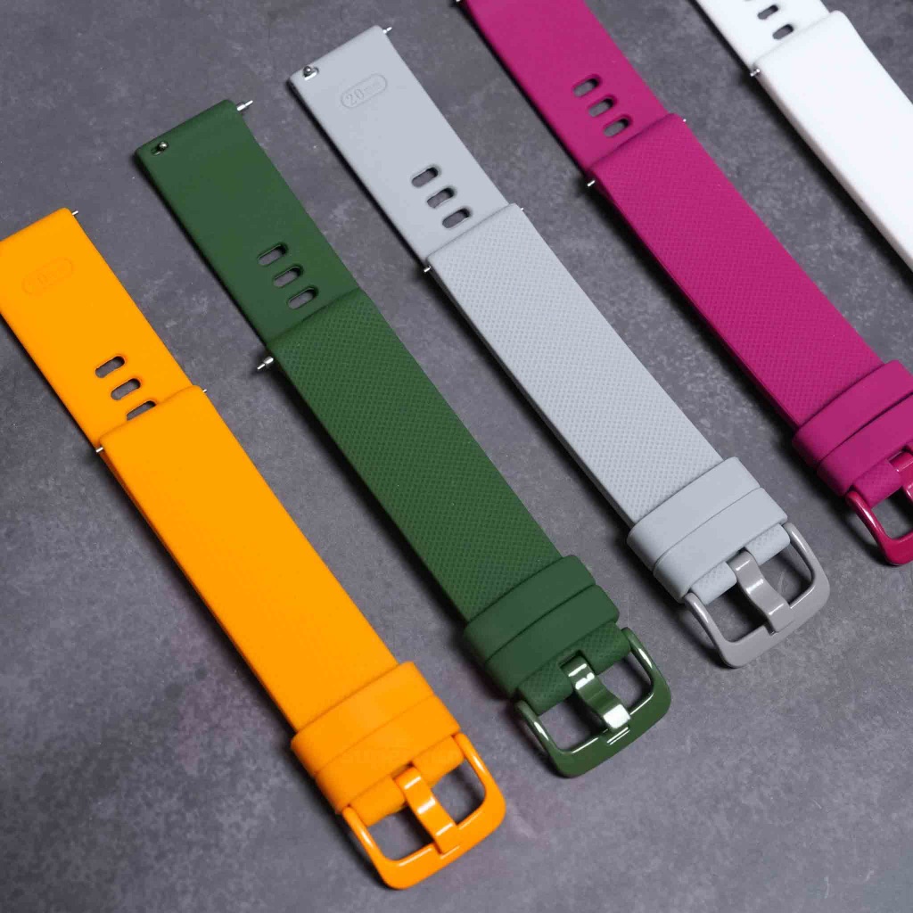(ส่งจากในไทย)สายนาฬิกา Silicone ขนาด 18mm 20mm และ 22mm ใช้ได้กับ Garmin FR245/255/265  Venu2 Venu3 Vivoactive 5 อื่นๆ