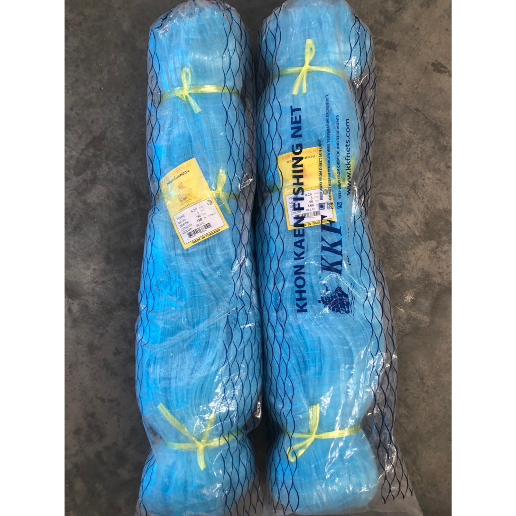 ข่ายเอ็นต่อแห ต่อสะดุ้ง เอ็นเบอร์ 0.25 ลึก 50 - 200 ตา มีขนาดตา 2, 2.5 เซน ยาว 180 เมตร