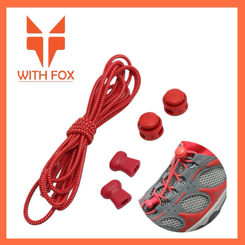 เชือกรองเท้าแบบมีตัวล็อก(1คู่)(lock laces)