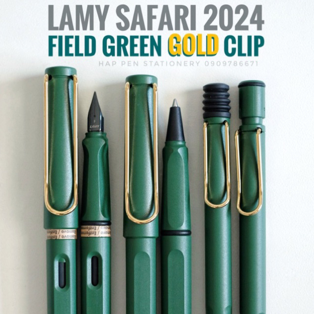 **พร้อมส่งทุกแบบ**LAMY field green gold clip 2024 ปากกา ดินสอกด ลามี่ เขียว คลิปทอง