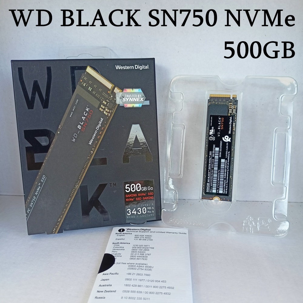 WD BLACK SN750 NVMe 500GB
