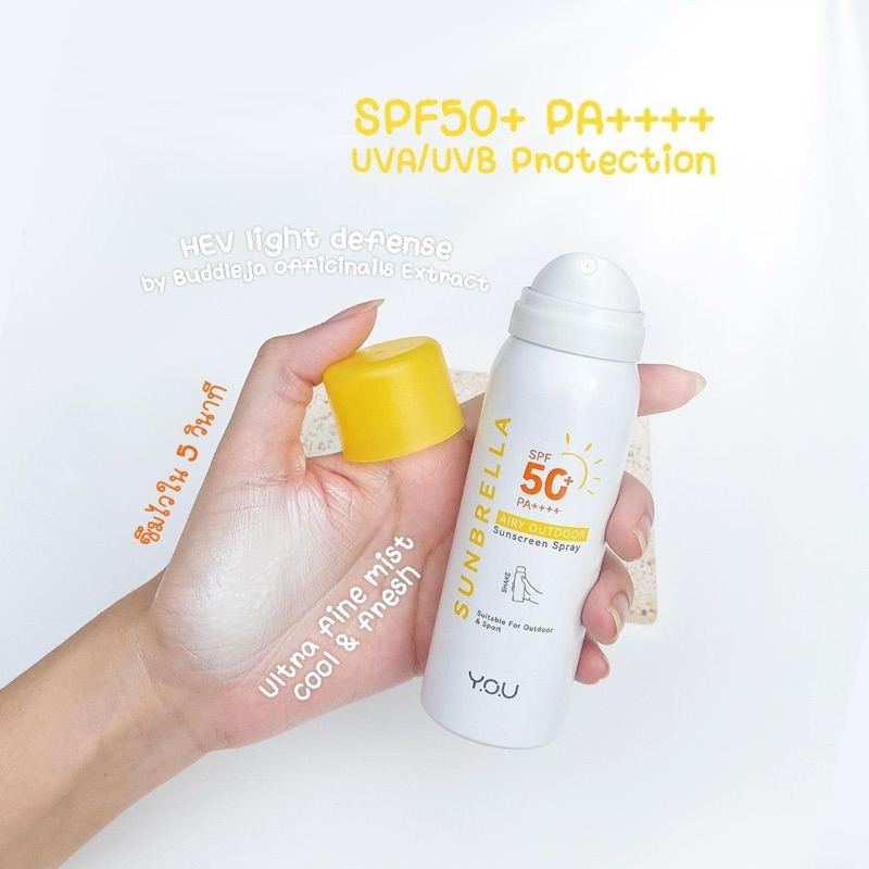 Y.O.U. SUNBRELLA Airy Outdoor Sunscreen Spray